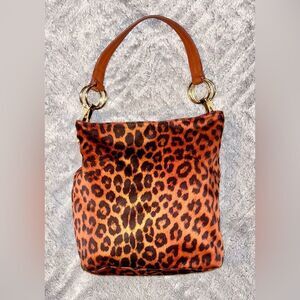 061-JPK Paris Animal Print Nylon shoulder bag w/ crossbody strap
